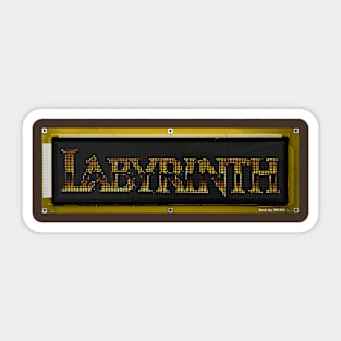 Labyrinth Dot Matrix Display Sticker